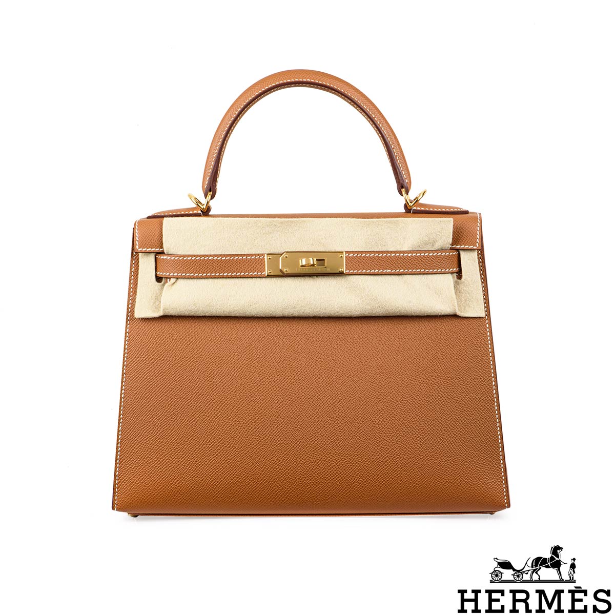 Hermès Kelly II Sellier 28cm Gold Epsom GHW